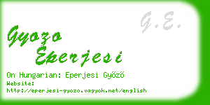 gyozo eperjesi business card